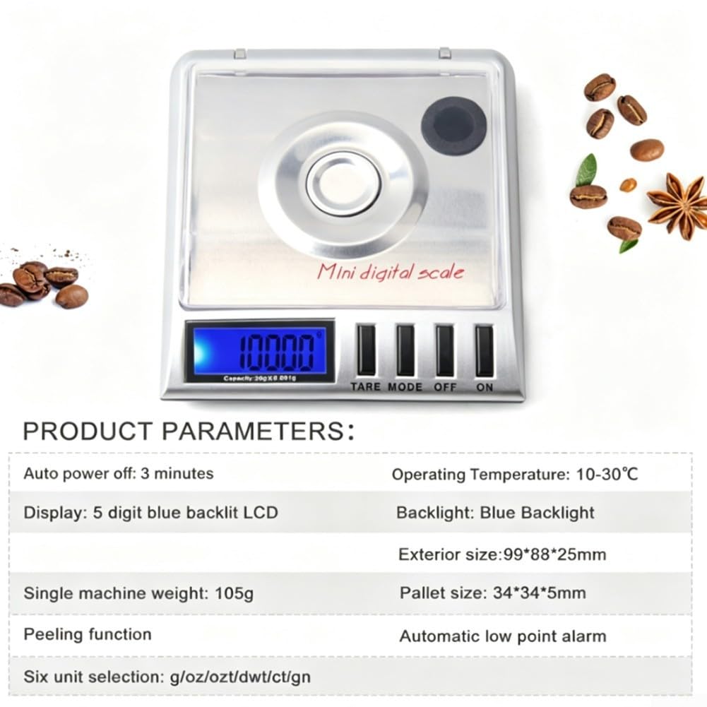 Báscula Gramos 0.001g 20g Multi-Unidades g oz for para ct Báscula
