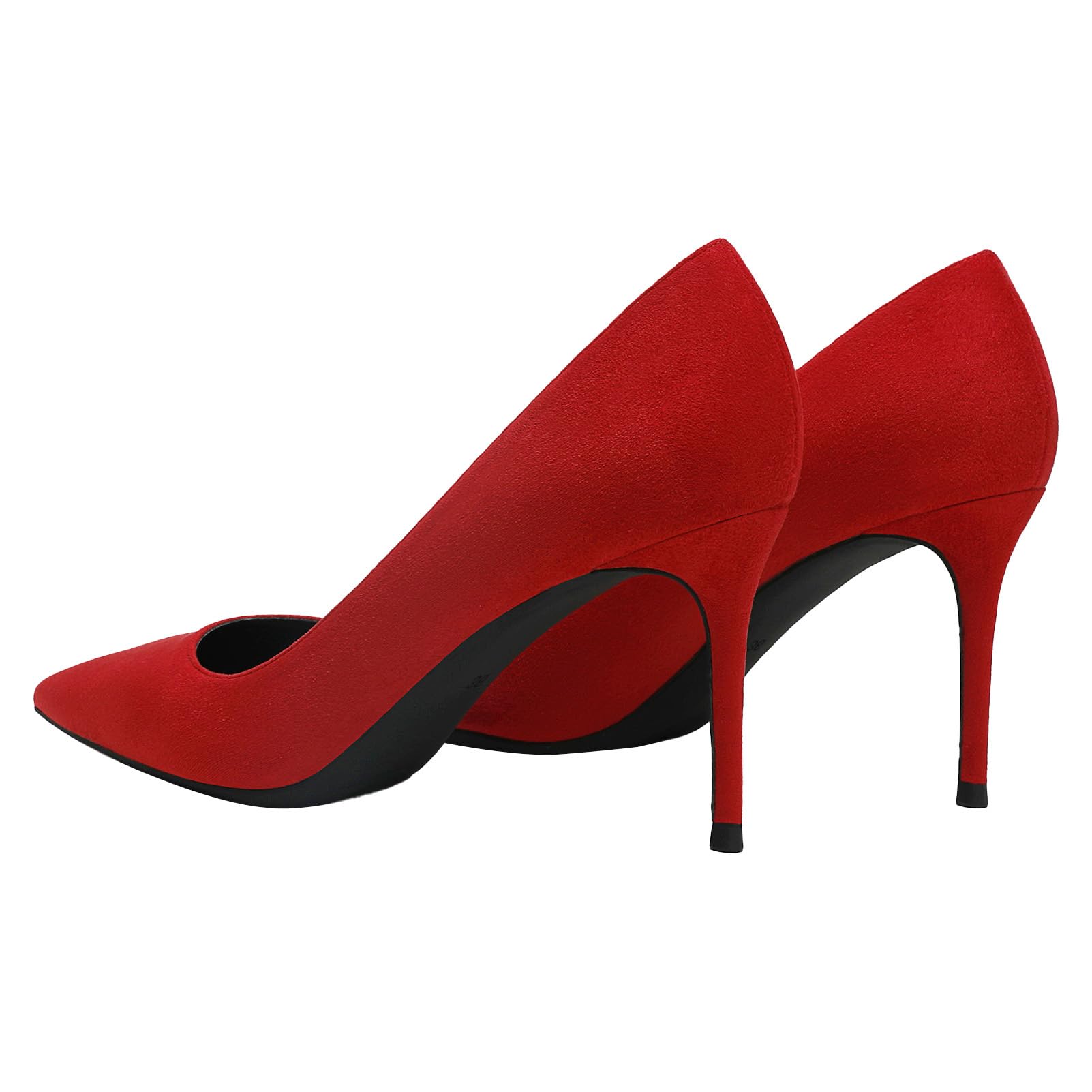 Femme Velours 5CM/8CM Talons Hauts Élégant Escarpins Bout Pointu Chaussures de Bureau