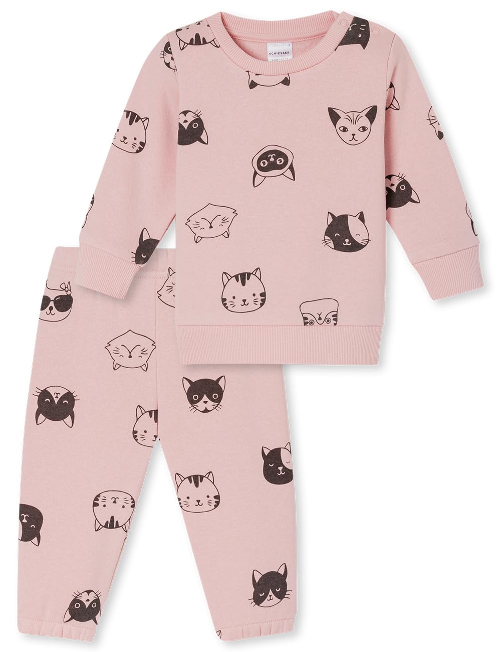 Schiesser Baby Mädchen Langer Schlafanzug Zweiteiler - 183248