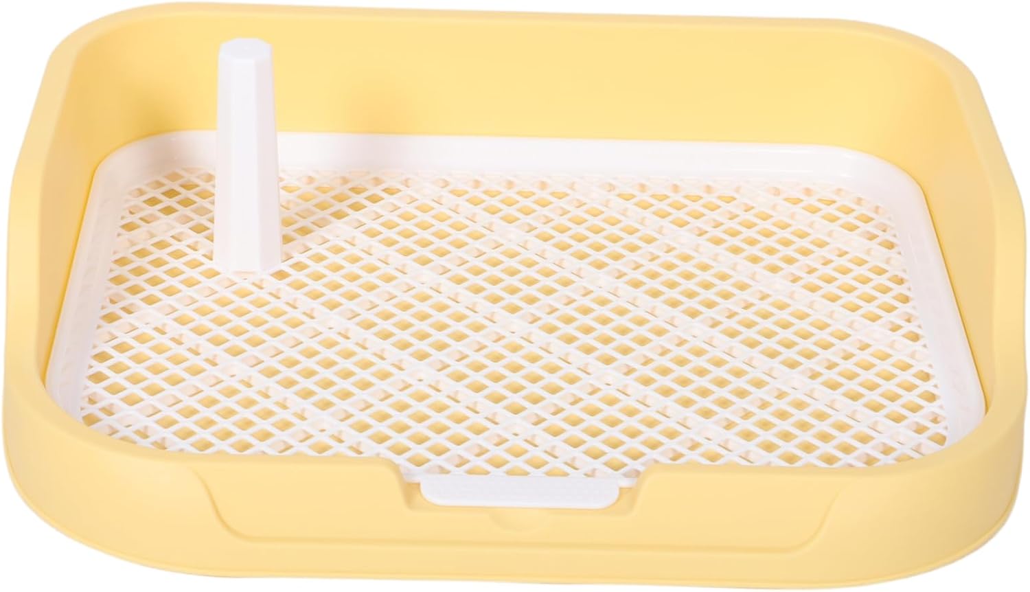 UPKOCH Indoor Dog Potty with Removable Fence Splashproof Design for Easy Cleaning Dog Pee Pad Holder Tray Mesh Training Toilet with Stable Structure