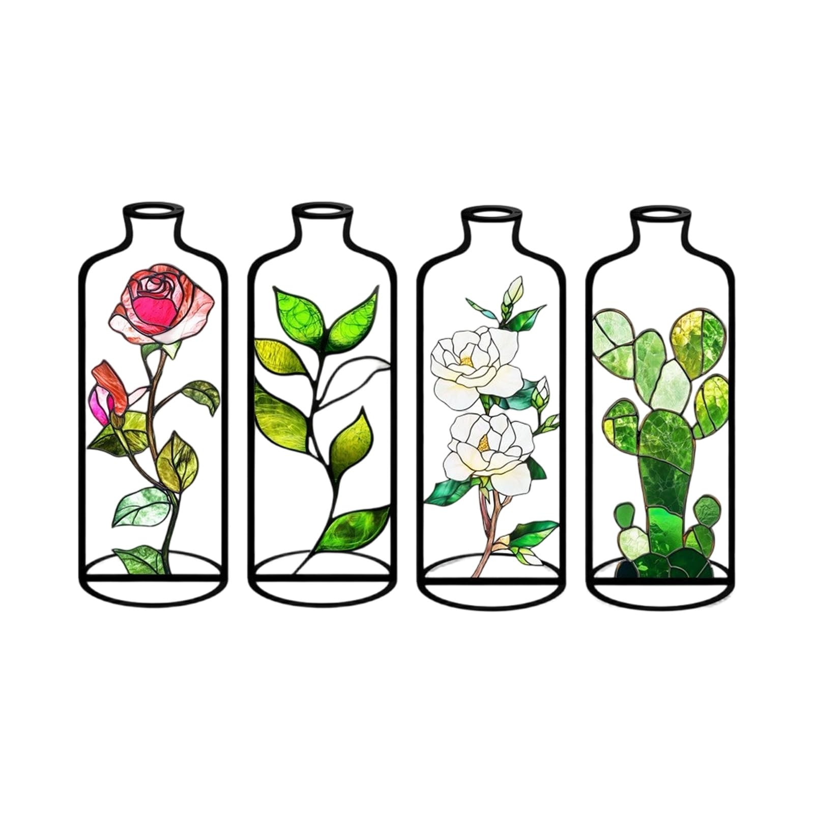 Msioytog D Of 4 Acrylic Vases With Intricate Hollow Out Esigns Perfect For Living Space Ecors Floral Arrangements Holder Esktop Flower Vases