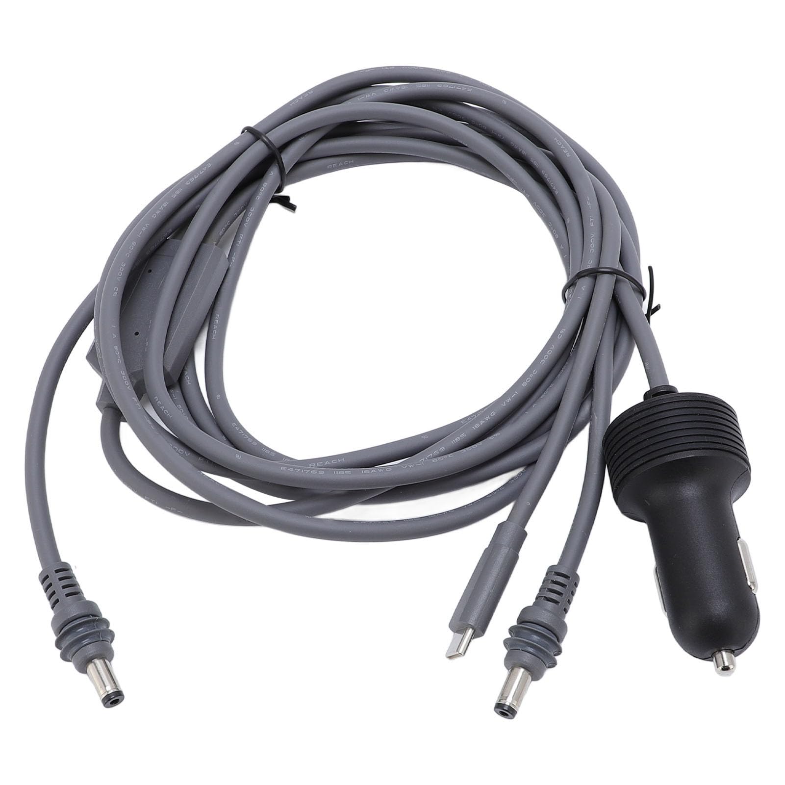 Sxhlseller Satélite -DC Cable de Corriente, Cable de de DC -Strom 3 en 1 Caucho Purple Purple Cobre Plástico para Camiones (#3)