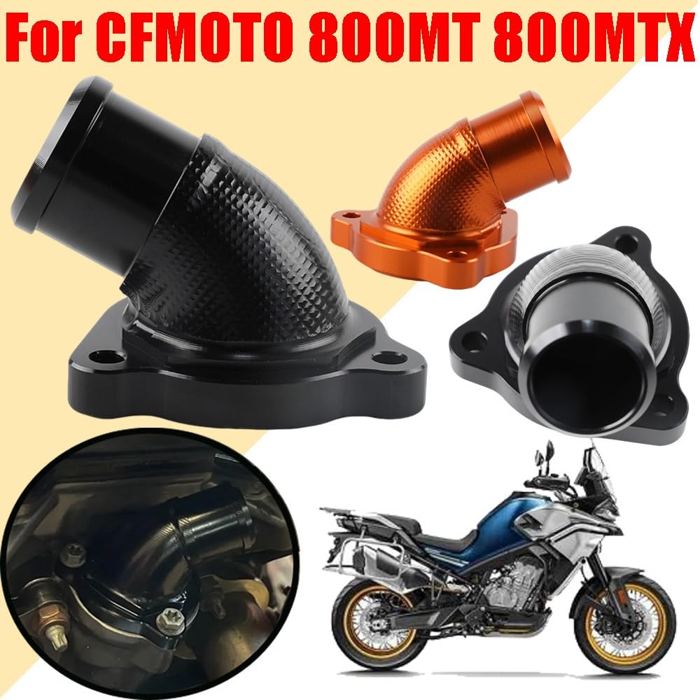 OBUDOWA TERMOSTATU Pasuje do CFMOTO 800MT 800 MT IBEX 800MT-X 800MTX MTX Pokrywa obudowy termostatu Przyłącze rury wodnej Termostat(Black)