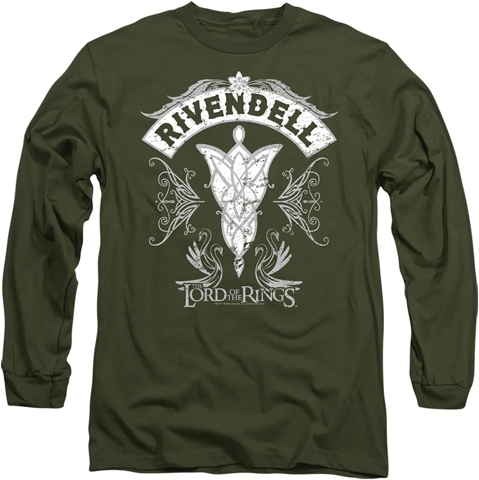 Lord of The Rings Realms Collection Unisex Adult Long-Sleeve T Shirt Collection