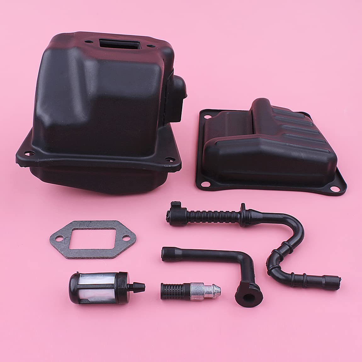 Kit de juntas de escape apto for 044 MS440 046 MS460 MS 440 460 motosierra tipo puerto dual piezas de repuesto 11281400603