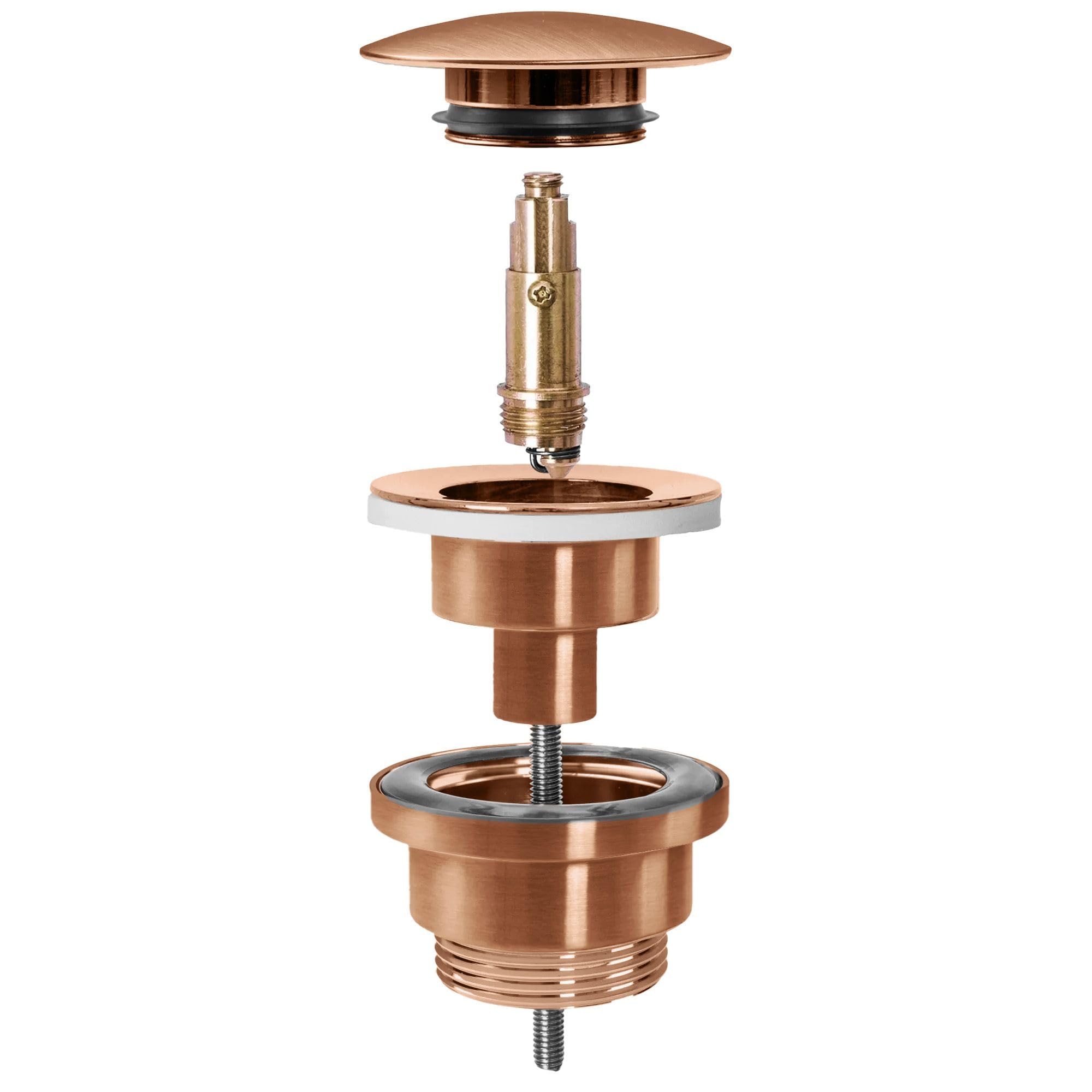 REA TAPÓN DE Lavabo KLIK-KLAK Corcho Hecho DE Material Duradero (Cobre Cepillado)