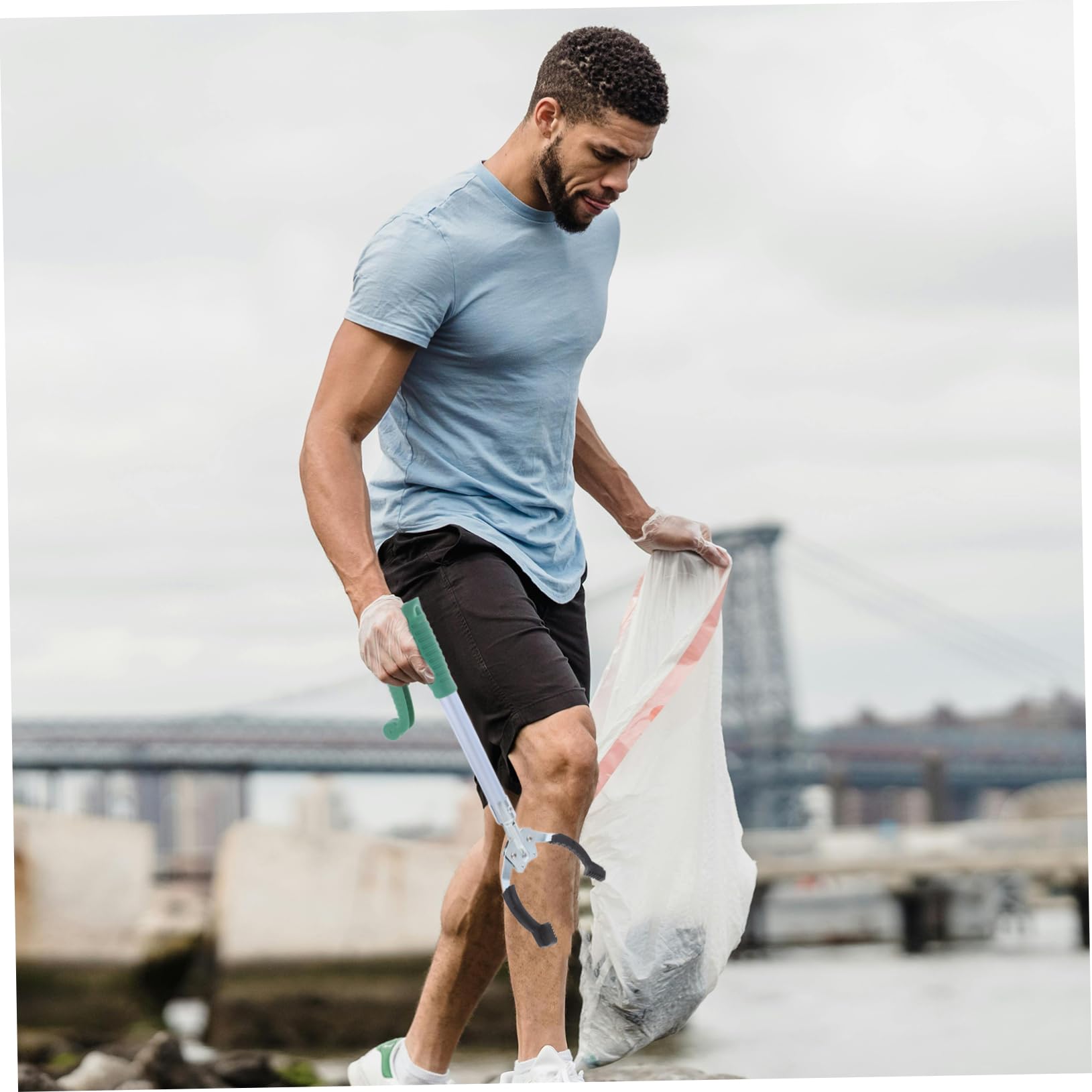 SOLUSTRE Reach Grab: Cleaning Tools Reacher Grabber Pickup Tool 40cm Garbage up Clip