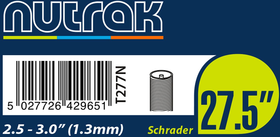 NutrakButyl Tube 650B / 27.5 x 2.5-3.0 (65/76-584) Schrader valve 1.3mm