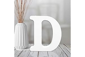 AOCEAN: 4" Unfinished Woodcraft Letters - "D"
