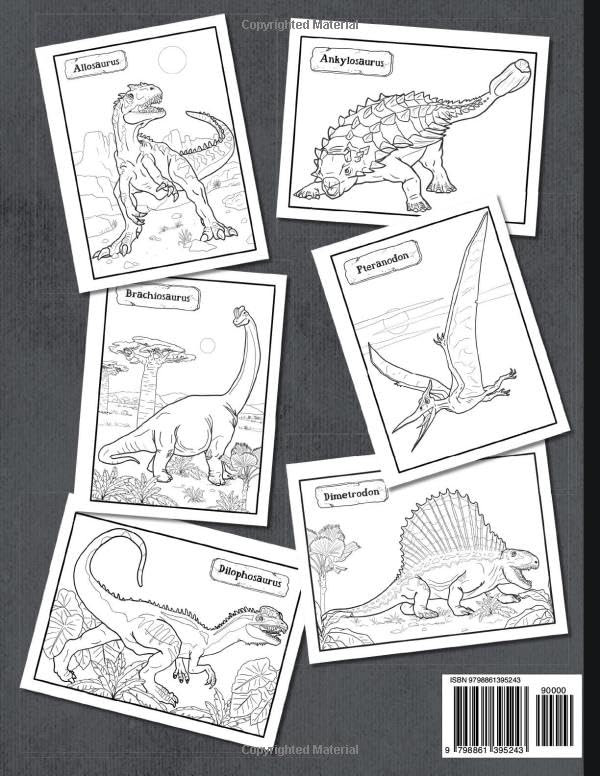 Dinosaur Coloring Book: Realistic Illustrations of Real Dinosaurs for Kids to Color and Enjoy - Image 2