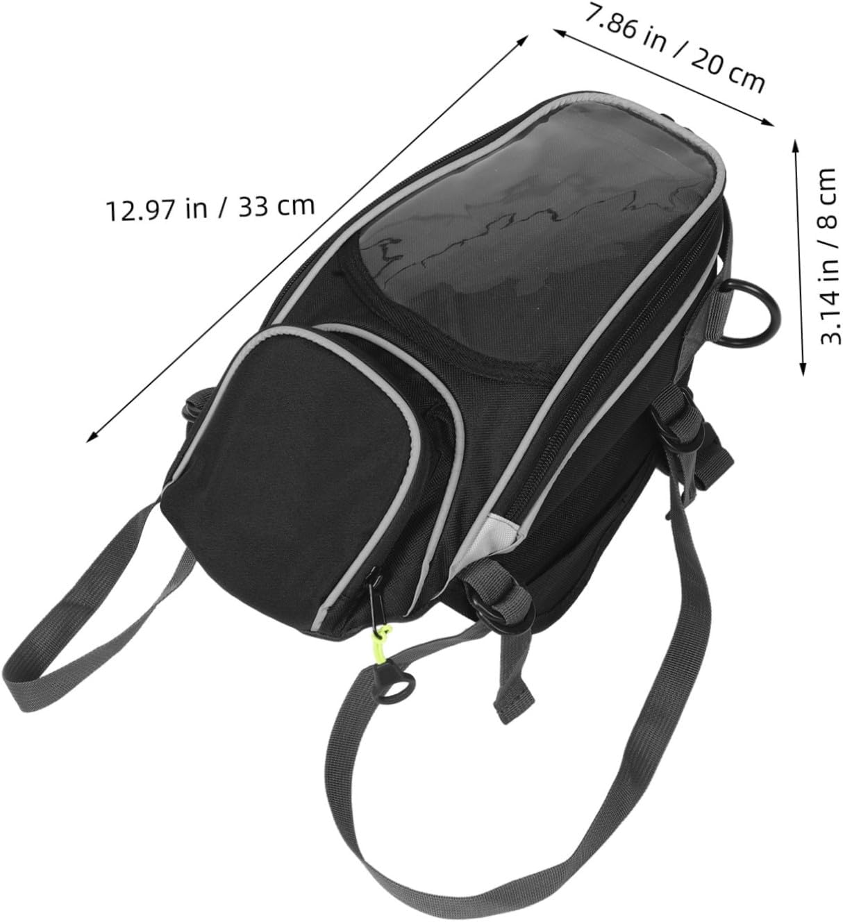 CHILDWEET Motorcycle Fuel Tank Bag Large Capacity Magnetic Gas Storage Pouch for Motorbike Riders Easy Installation Multifunctional Navigation and Travel Accessory