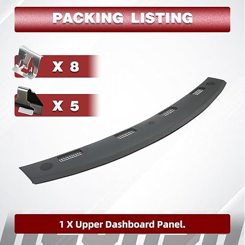 Miniatura 2 de HECASA Panel superior de salpicadero compatible con Dodge Ram 1500 2002-2005 Dodge Ram 2500 3500 2003-2005 Reemplazo para tablero de instrumentos