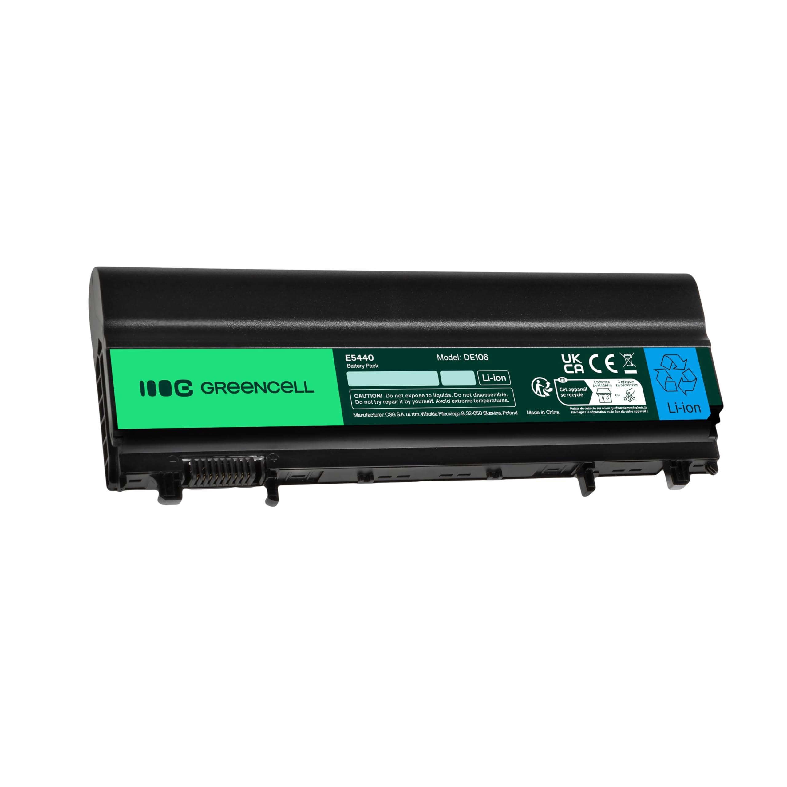 Green Cell Extended Serie 1N9C0 N5YH9 7W6K0 9TJ2J 451-BBID VV0NF Batteria per Portatile Dell Latitude E5440 E 5540 P44G P44G001 (9 Pile 6600mAh 11.1V Nero)