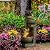 Outsunny Outdoor Fountain with 4-Tier Stacked Stone Look Bowls, Cascading Waterfall, Adjustable Flow & LED Lights, Rustic Décor for Patio, Zen Garden, Backyard, Porch, Gray