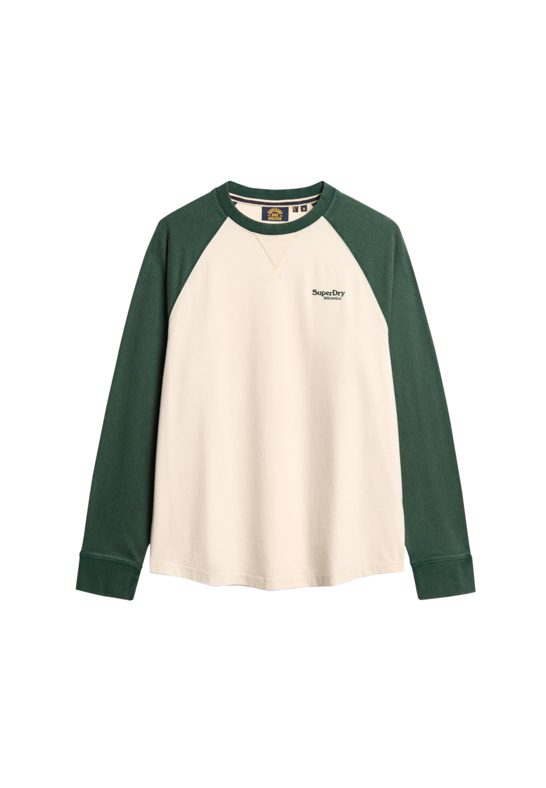 Superdry Herren Essential Baseball-Oberteil mit Langen Ärmeln und Logo