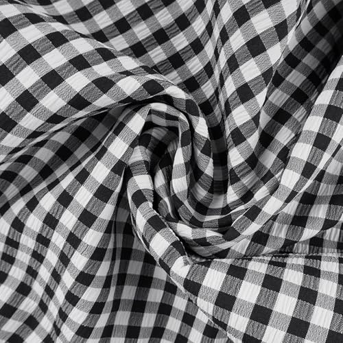 Women Boho High Waist Wrap Skirt Plaid Flowy Skirts Maxi Skirt with Slit Ruffle Hem High Low Skirts Waist Tie Clothes3