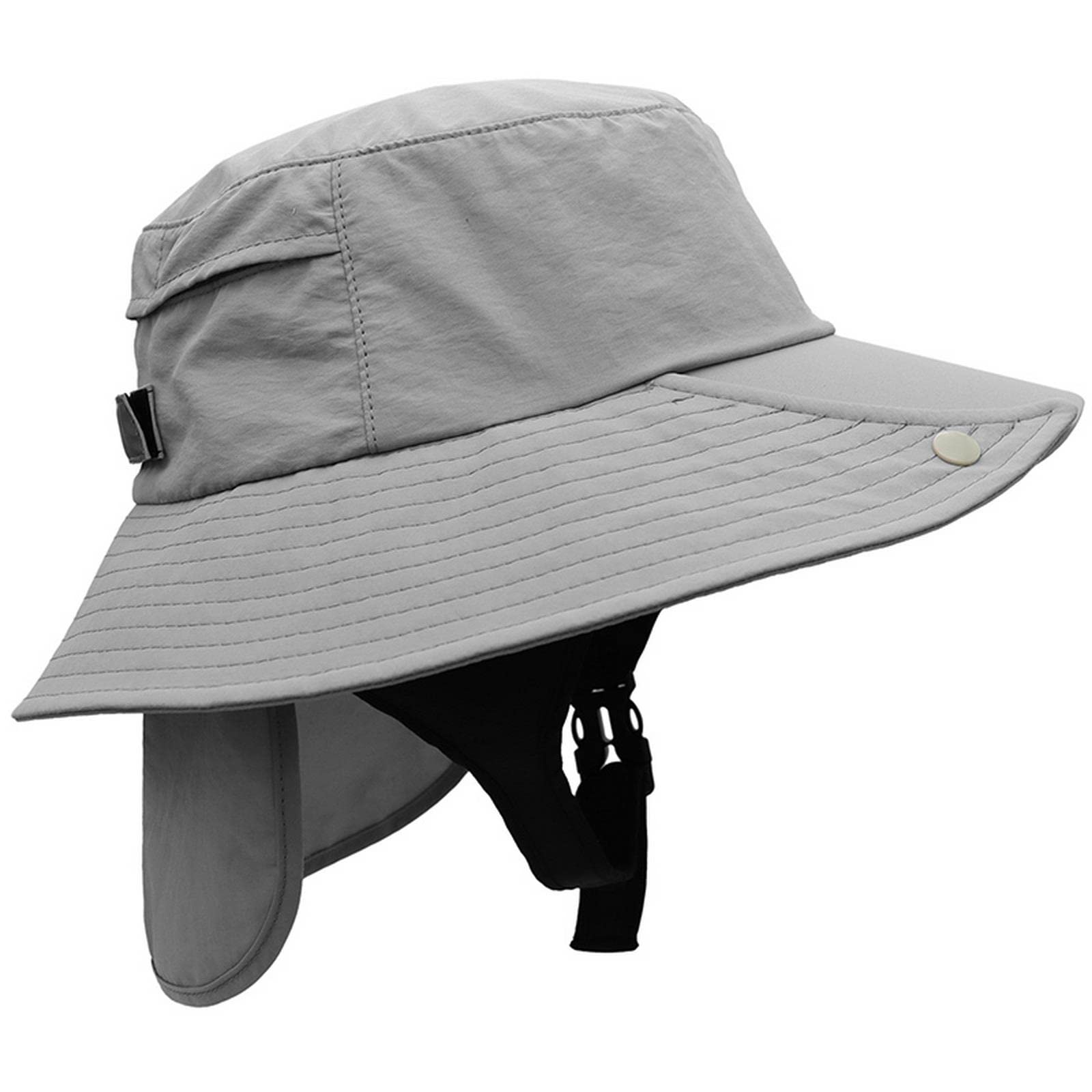 MOGSA Sombrero de pescador para hombre, sombrero de surf en ala transpirable, sombrilla, playa, sombrero fresco a prueba de viento