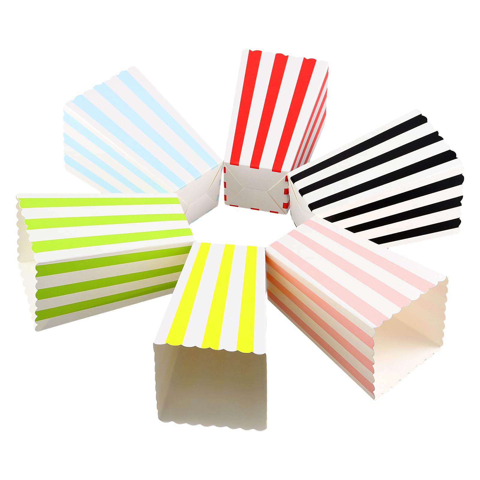 Pack Of 200 Small Popcorn Bags, Popcorn Bags, Red Stripes, Popcorn Paper Bags, Popcorn - View #4