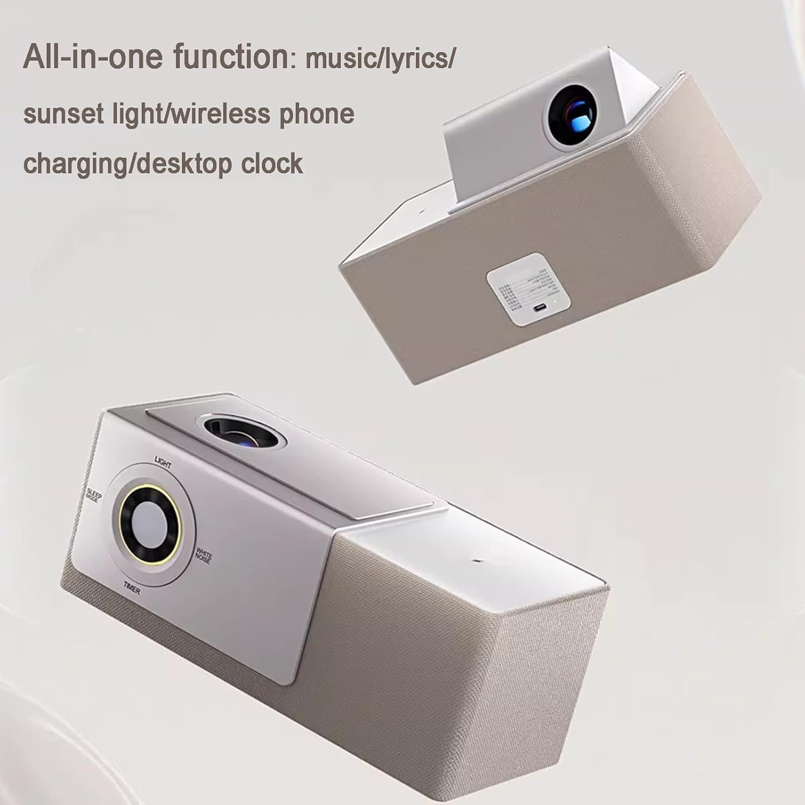 Altoparlante Bluetooth con suono HiFi portatile, schermo flip da 5,4 pollici, illuminazione ambientale, display con testi, ideale per feste in casa e all'aperto