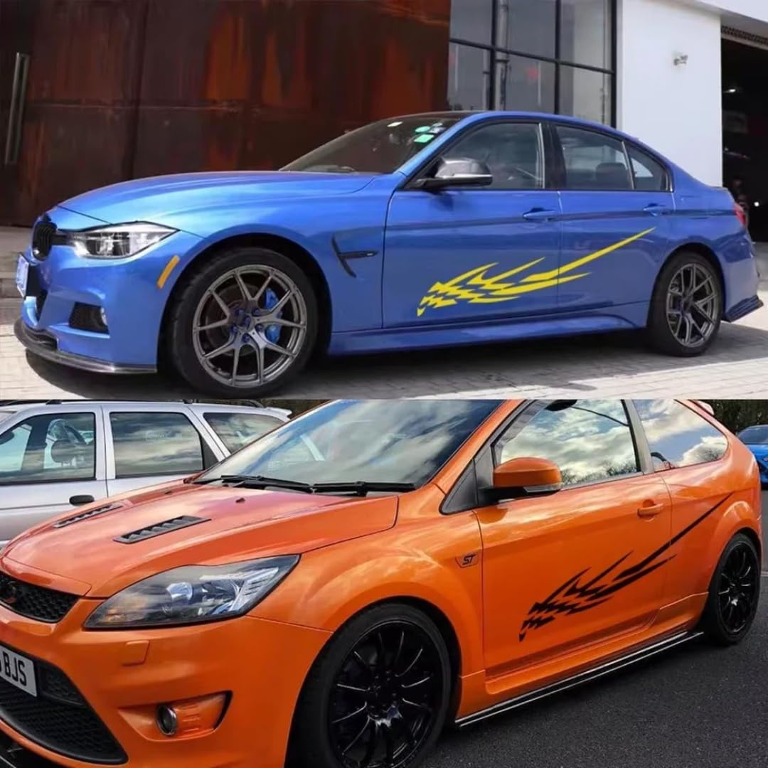 Auto-Aufkleber für Audi, BMW, KIA, Dacia, Renault, Lexus, Ford, Hyundai, Honda, Mazda, Benz, Auto-Seitenkarosserie-Aufkleber, Grafik-Streifenaufkleber