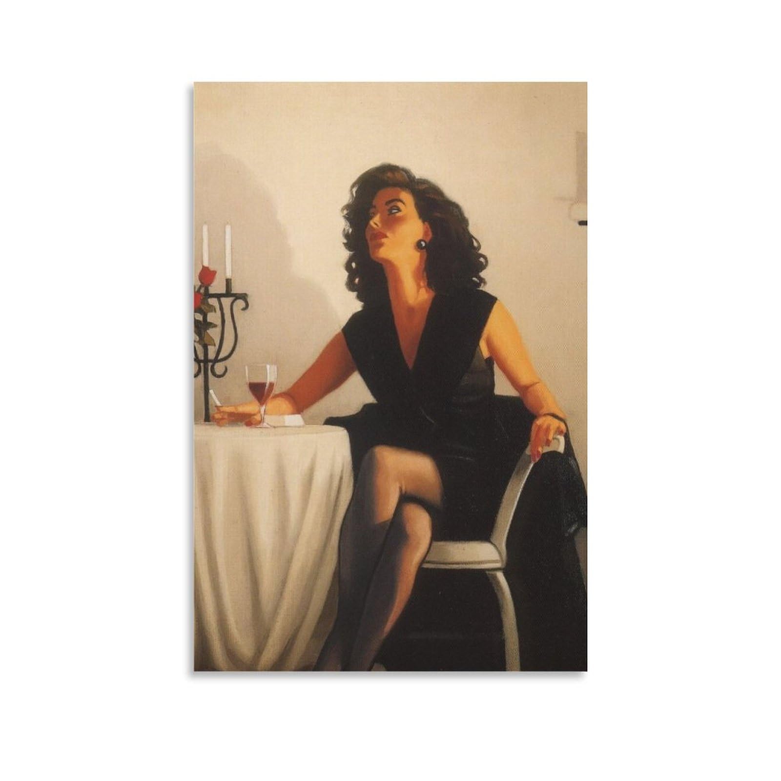 Competition Dancers by jack_vettriano Wall Art Prints Poster Poster Cool Artworks Painting Wall Art Canvas Prints Hanging Picture Posters 08x12inch(20x30cm)