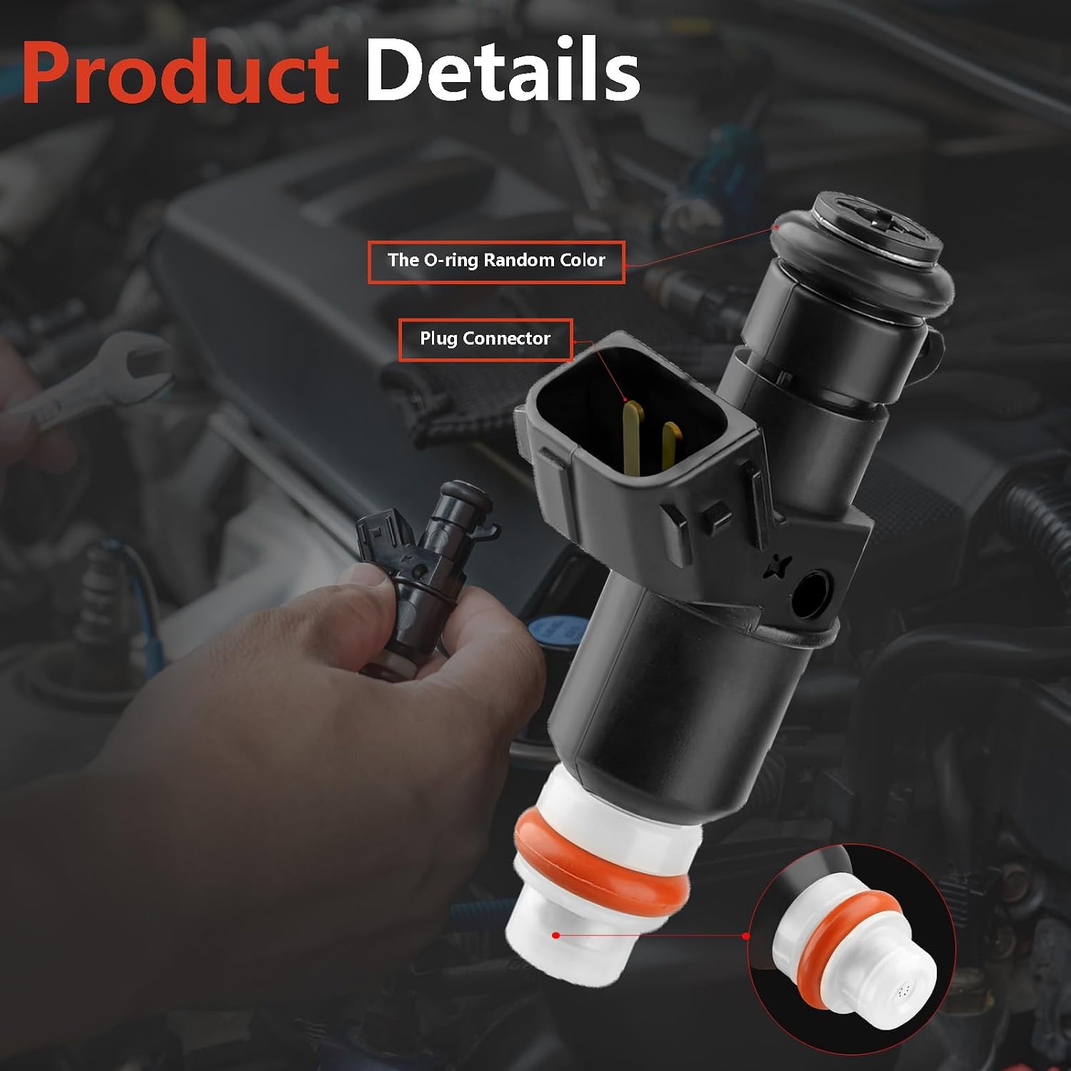 Fuel Injectors 6 Holes Set of 6 for Honda Accord 2003-2007 Pilot 2005-2011 Odyssey 2005-2017 Ridgeline 2006-2014 Acura MDX TL Saturn Vue 3.0L 3.5L # 8001492N 16450-RCA-A01