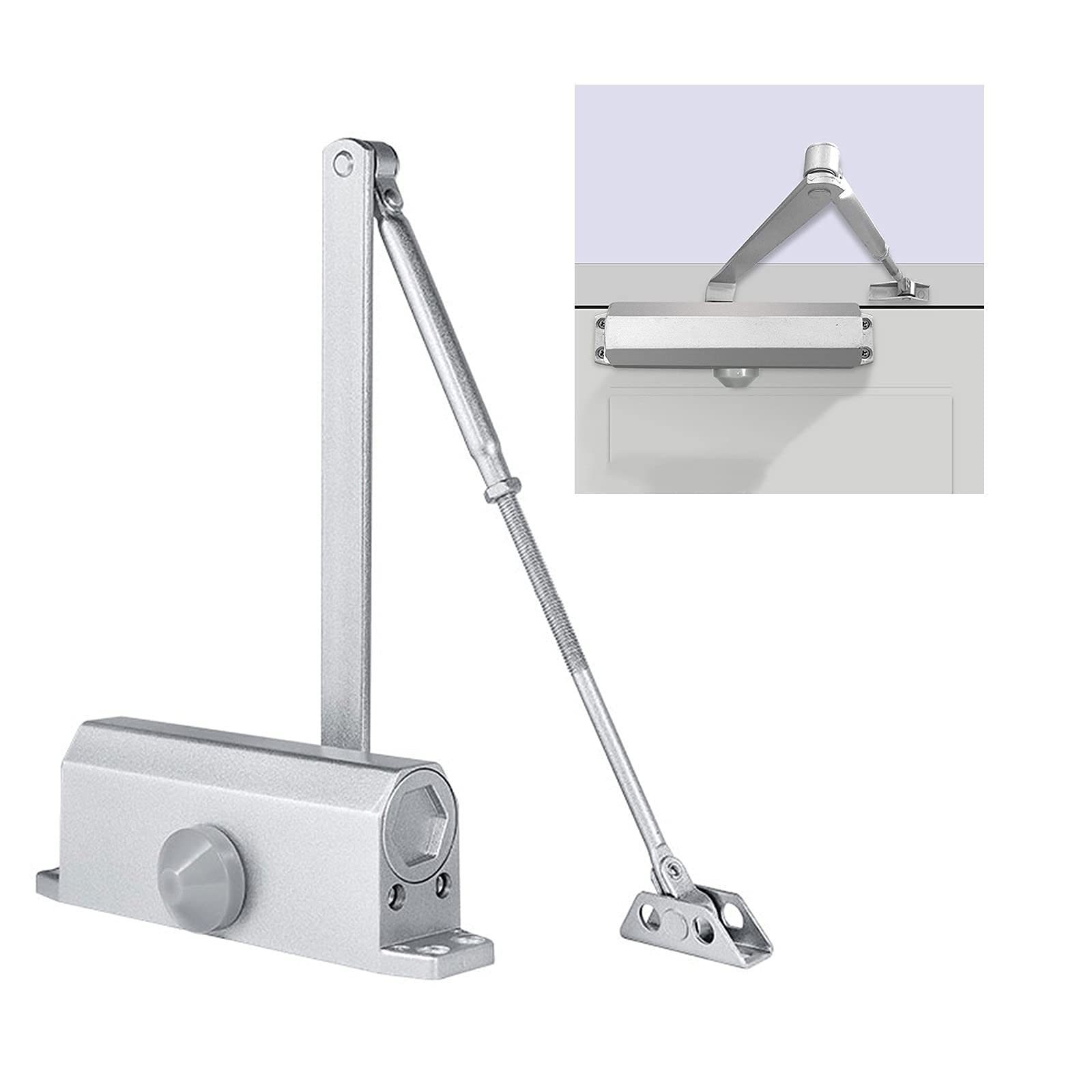 Buy LNHJZ Automatic Hydraulic Door Closer, Adjustable Spring Door
