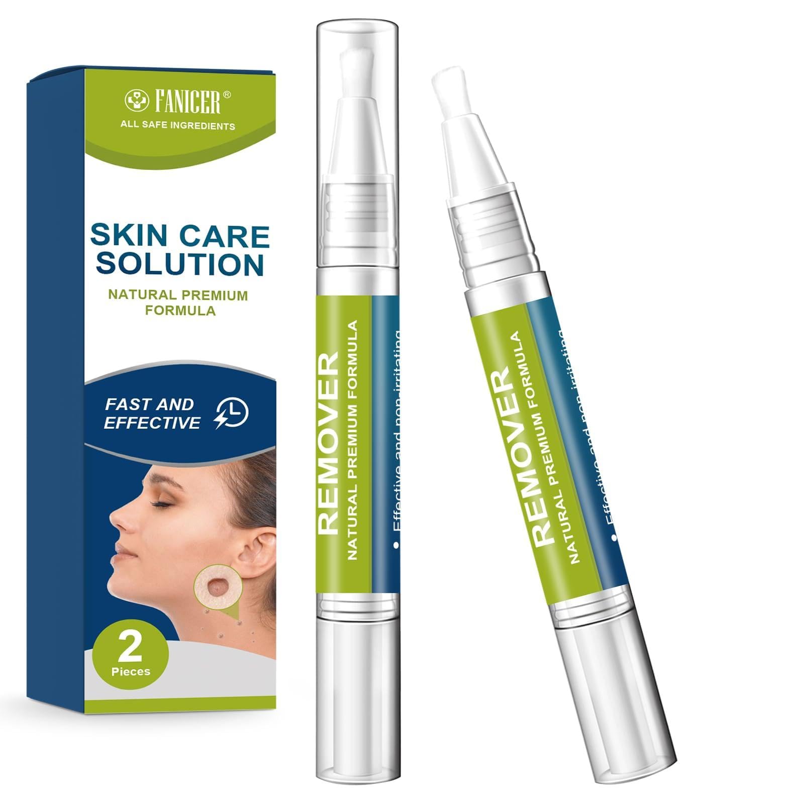 2 * 5ml Lápiz de verrugas, Solución para el cuidado de la piel, adecuada para manos y pies