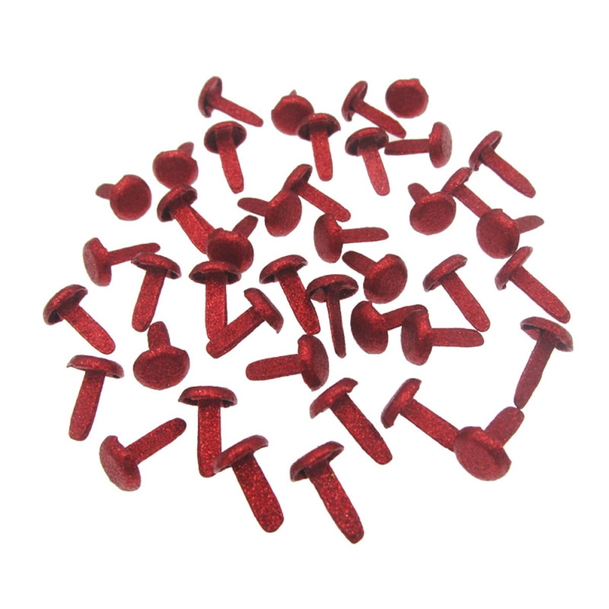 HOMSFOU 500pcs Mini Round Brads Two Legged Nails for Handmade Crafts Scrapbooking and DIY Projects Random Multicolor