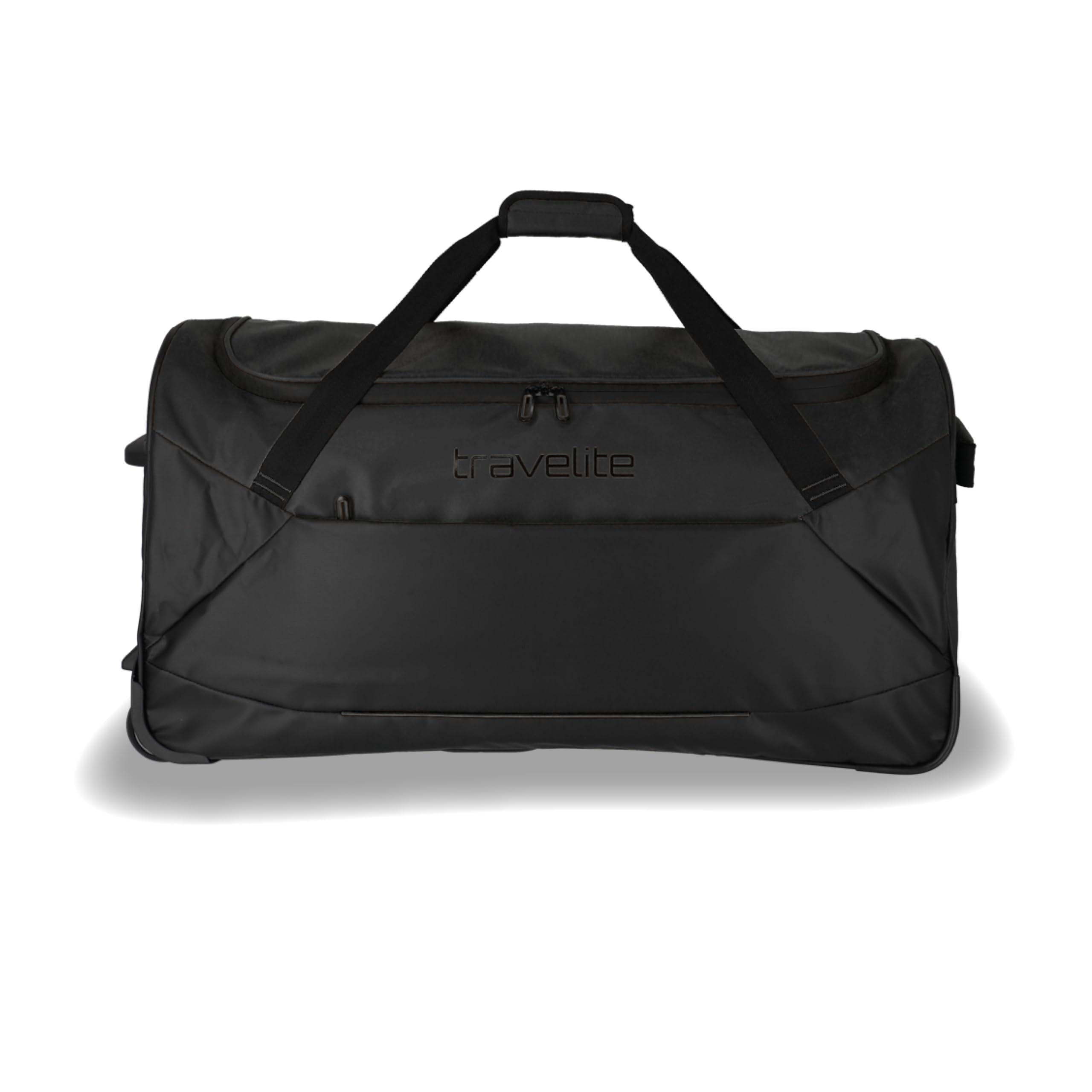 Travelite Trolley Reisetasche mit Rollen aus wasserabweisendem Material, Basics Weichgepäck Rolltasche mit großem Hauptfach, 71 cm, 97 Liter