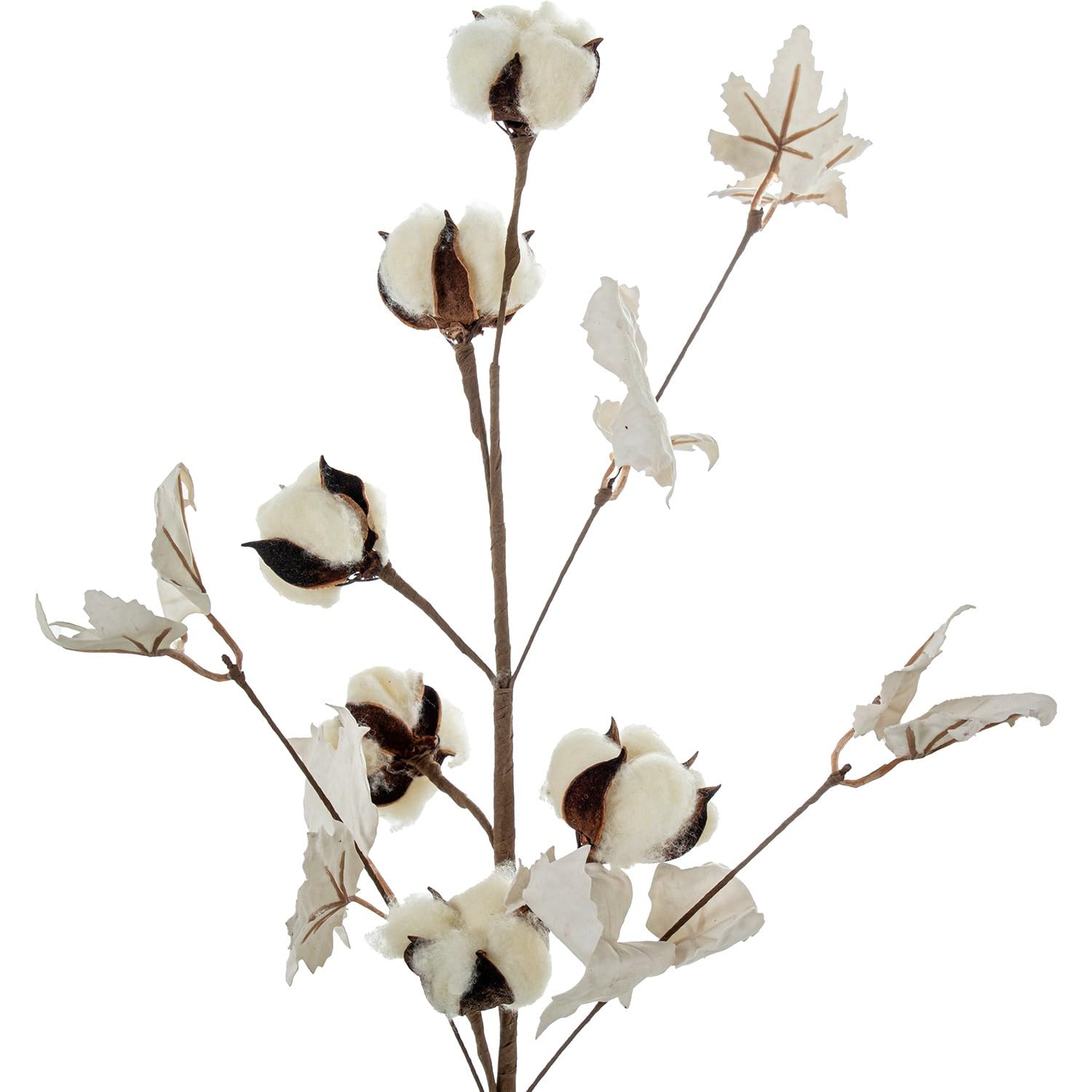 Fleurs artificielles blanches DRW en mousse EVA et coton 65 cm pour grand vase