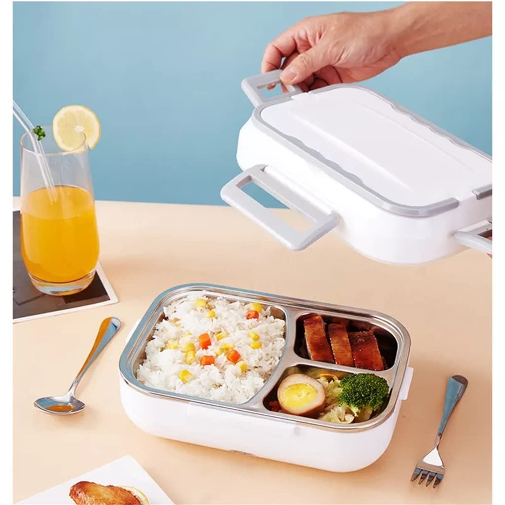 2 in 1 Car Home Electric Lunch Box Riscaldamento Scaldavivande Contenitore riscaldatore Set da viaggio for ufficio portatile