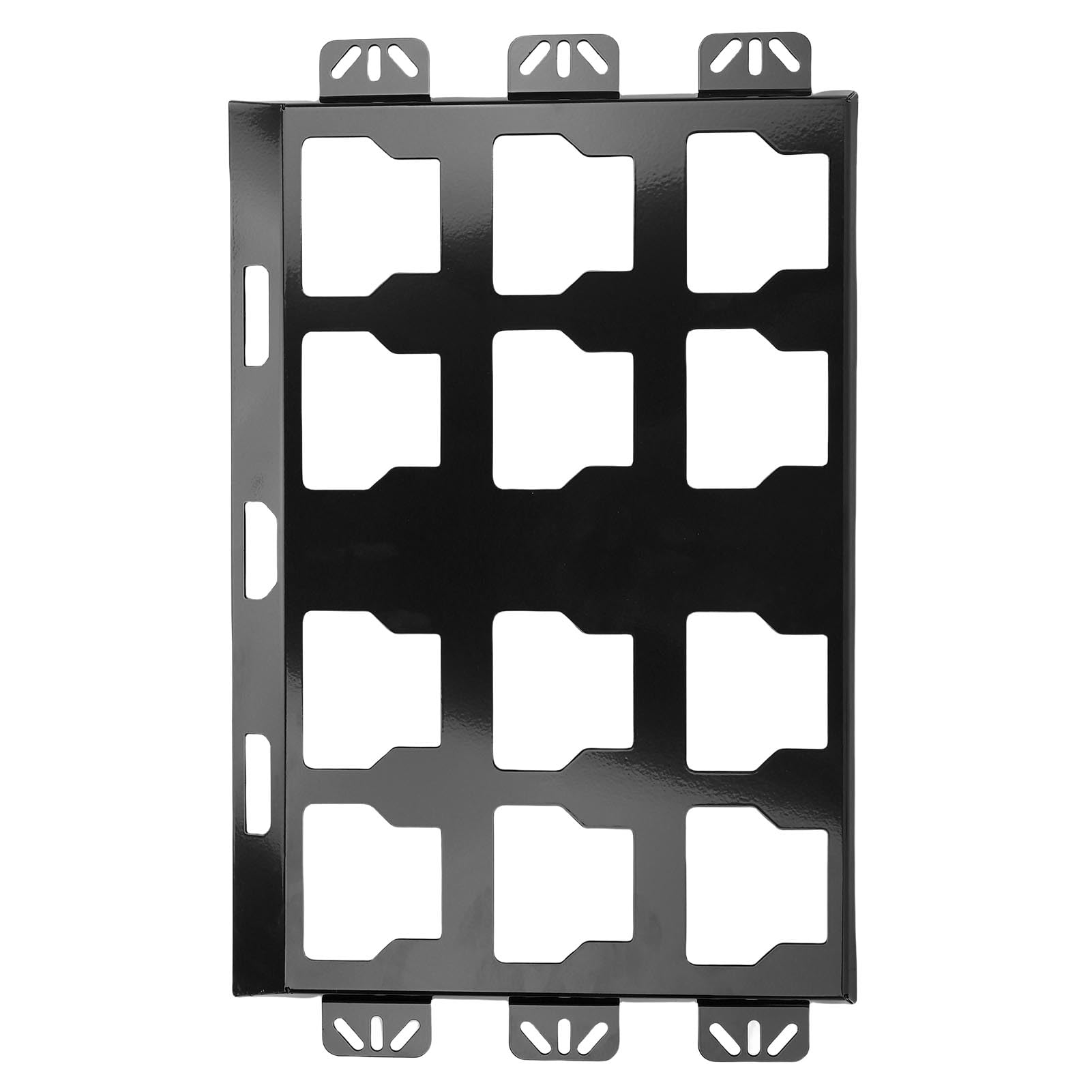 Placa de Montaje de las Cajas de Herramientas de Base de Metal para Reemplazo de Paquete de con Alta Resistencia y Recubrimiento de Pintura Horneada, Fijado de Forma Segura en (BLACK)