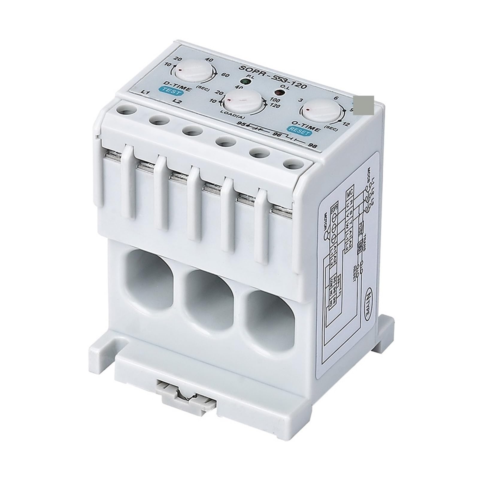Relè di sovraccarico termico SOPR-SS3-220 elettronico della protezione del motore(5-30A)