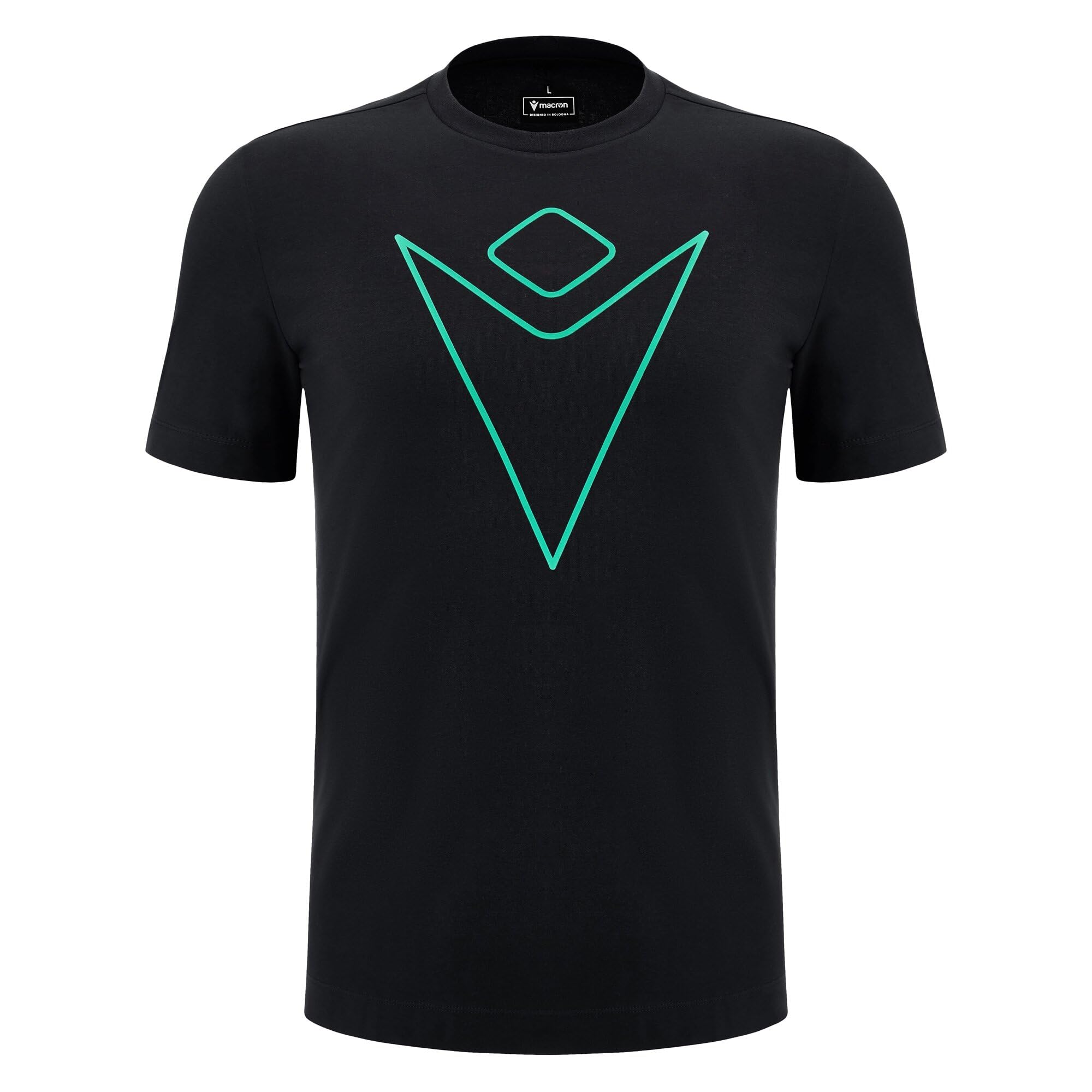 Macron Ospreys Rugby 2024/25 Adults Cotton T-Shirt (UK, Alpha, XL, Regular, Regular, Black)