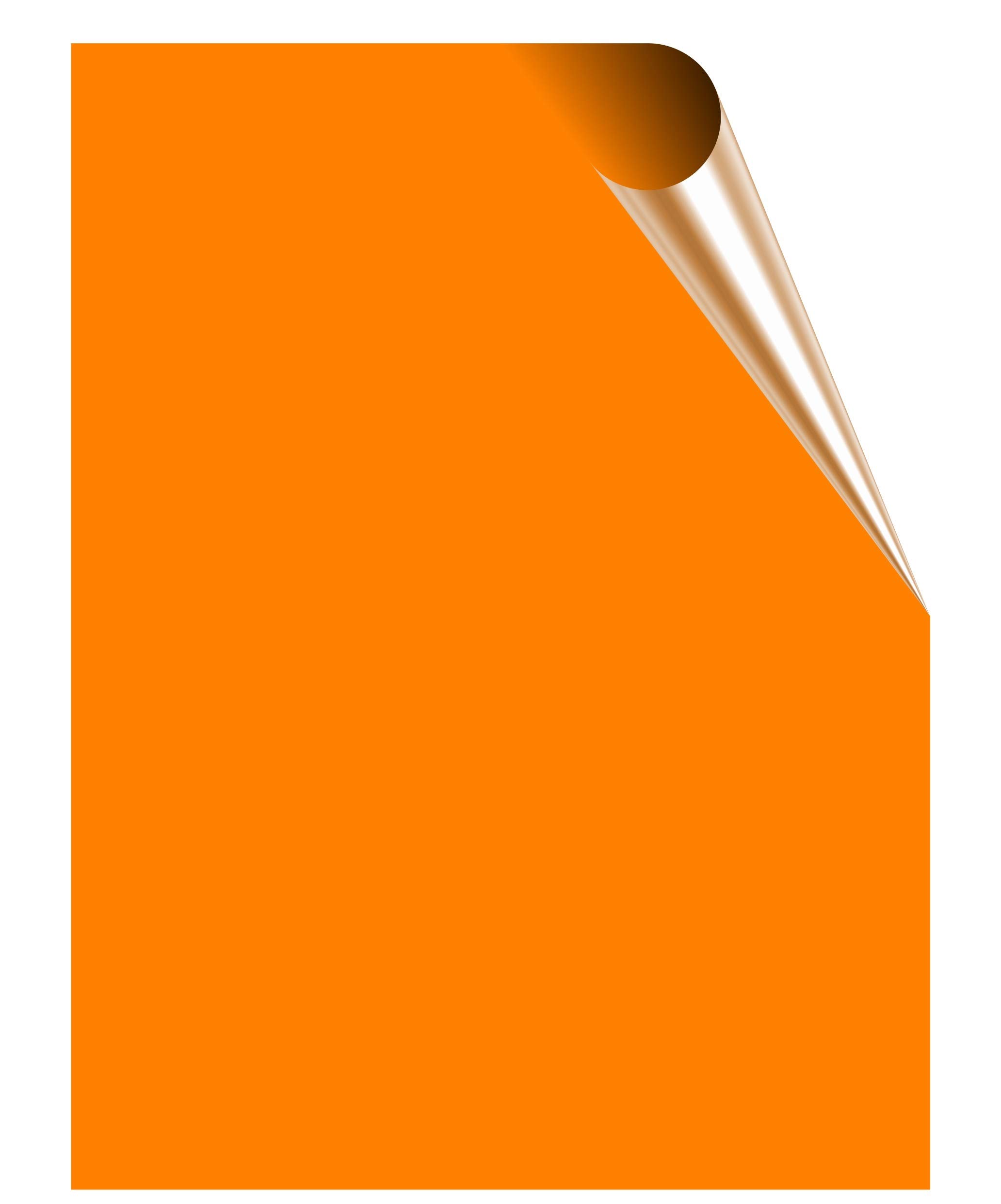 Tile Stickers, Coloured Gloss, use on 150mm x 200mm / 15cm x 20cm / 6 x 8 Inch Tiles, Waterproof for Kitchen, Splashback, Bathroom, Self Adhesive, Peel and Stick, Removable (Orange, 10)