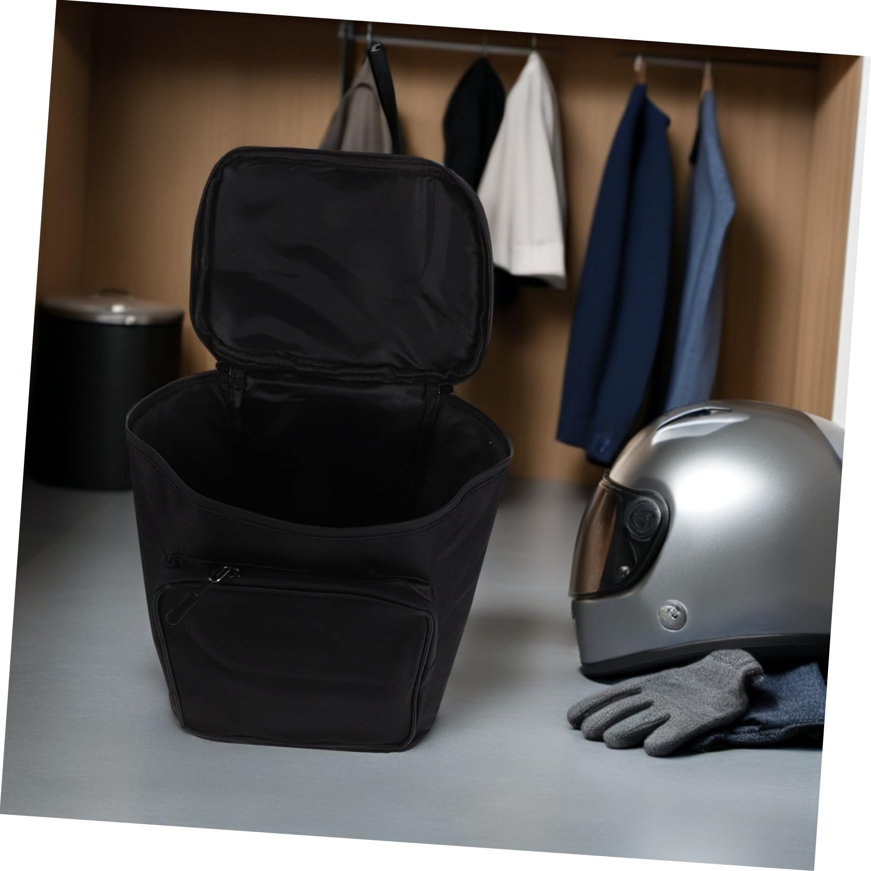 Borsa da Manubrio per Bici Elettrica 17l Oxford 600d | Nera, Tasca Frontale ad Accesso Rapido, Fissaggio Sicuro, Compatibilità per Riding