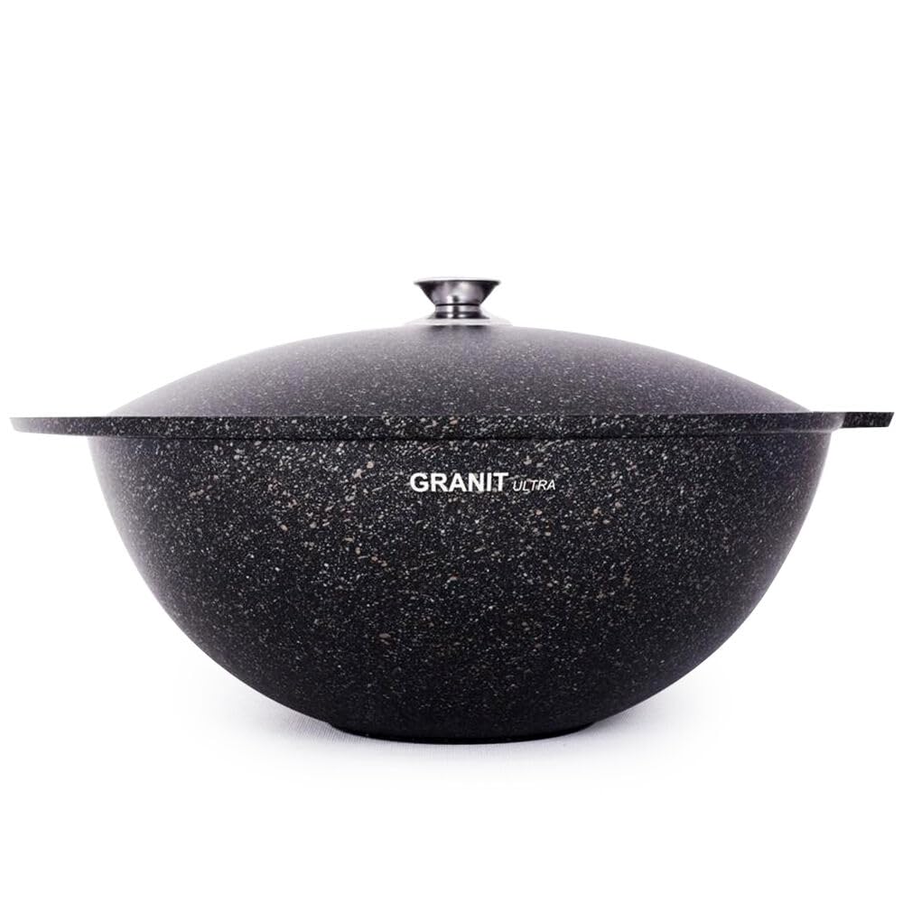 Granit Ultra Non-Stick Kazan for Making Pilaf Outdoor Cooking Frying Pot (9.5-qt. (9 L))