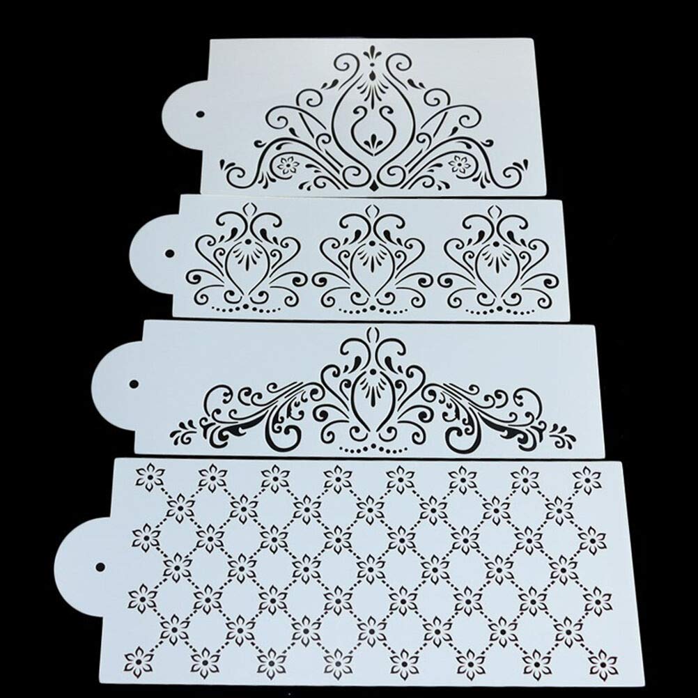 Pochoir De Décoration De Gâteaux En Plastique Dentelle, Outil De Decoration De Gateaux Motif De Pointes De Ble Gabarit De Bordure De Gateau Bricolage Moule De Dessin Ustensiles De Cuisson Patisserie Pochoir De Décoration De Gâteaux En Plastique Dentelle, Outil De Decoration De Gateaux Motif De Pointes De Ble Gabarit De Bordure De Gateau Bricolage Moule De Dessin Ustensiles De Cuisson Patisserie