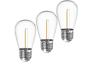 SUNAPEX Upgraded S14 LED Solar String Lights Bulbs