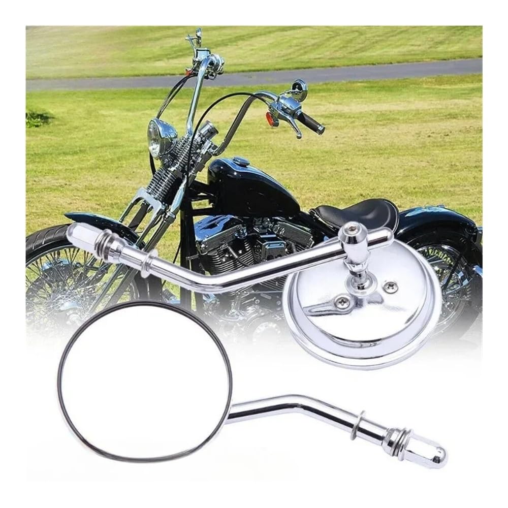 motos Miroir vélo Rétroviseurs Latéraux Ronds Moto, 2 Pièces, 8 Mm, Pour Sportster, Pour Dyna XL883, 1200 Pour Bobber