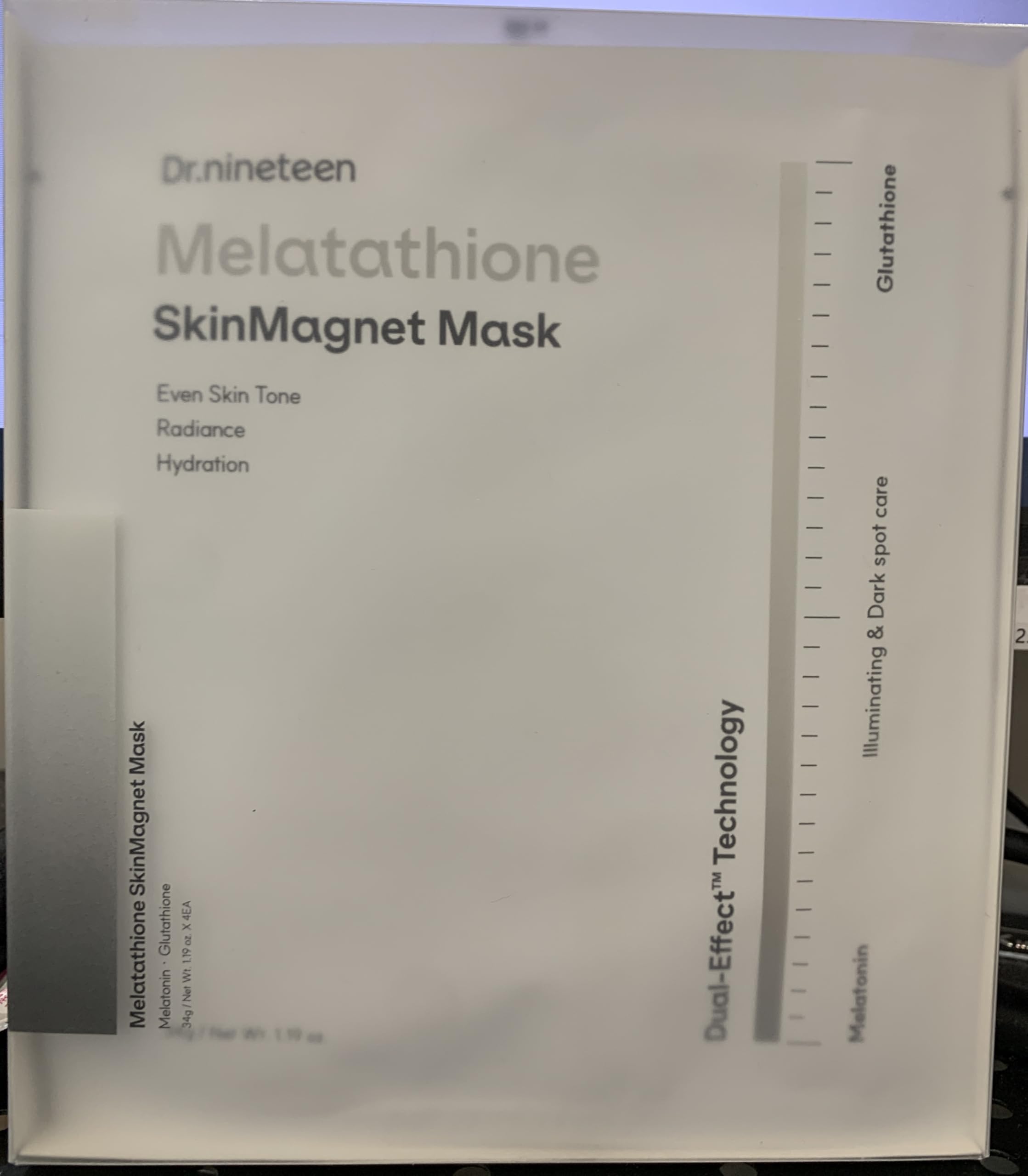 Amazon.com : Dr.nineteen Melatathione Skin Magnet Hydrogel Mask | Melatonin + Glutathione + Vitamin Complex | Radiant & Even-Looking Skin Appearance | Korean Hydrogel Face Mask : Beauty & Personal Care Amazon.com : Dr.nineteen Melatathione Skin Magnet Hydrogel Mask | Melatonin + Glutathione + Vitamin Complex | Radiant & Even-Looking Skin Appearance | Korean Hydrogel Face Mask : Beauty & Personal Care