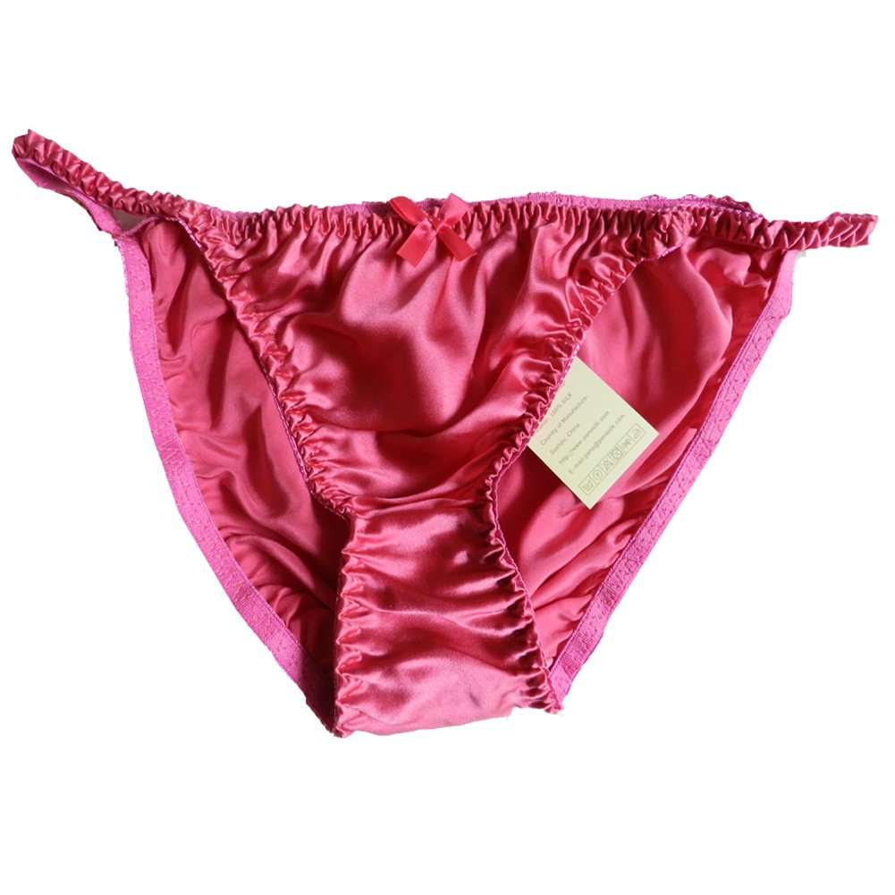 Buy Yavorrs Women's Silk Panties String 8 Pairs in One Economic Pack (L
