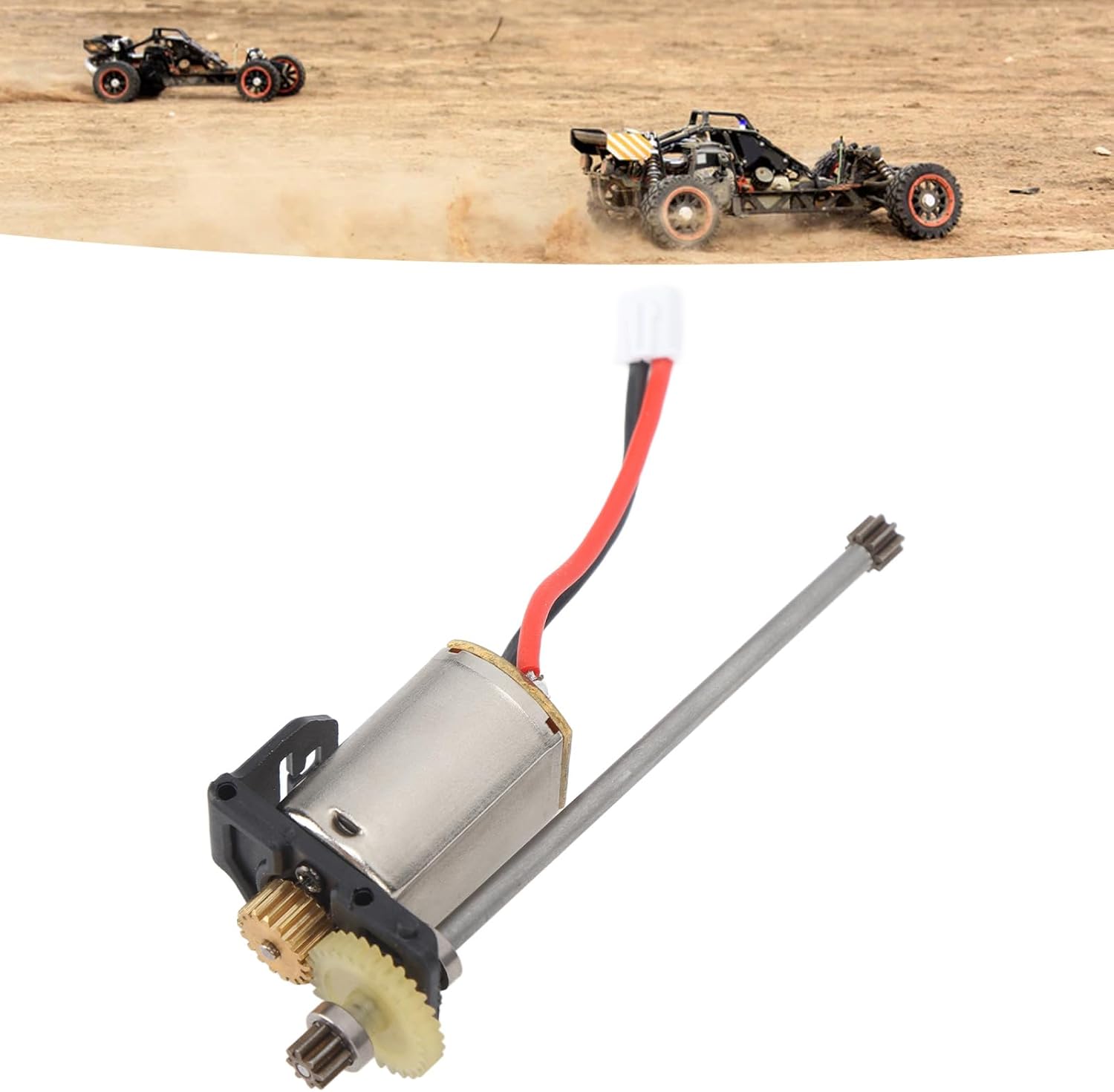Horoper RC Car Motor, Upgrade Your RC Car with Premium Aluminium Alloy Motor Assembly Set for Wltoys 284010, 284131, K969, K989 Remote Control Cars
