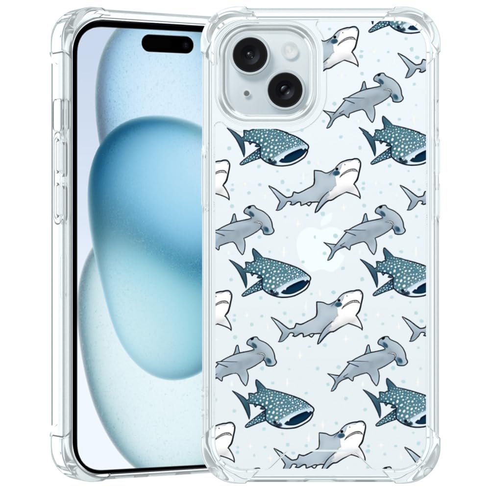 Amazon.com: FANXI Shark Phone Case Compatible with iPhone 15 (6.1