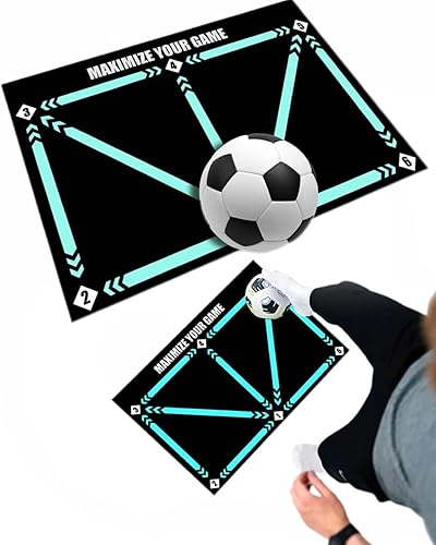 alfombra de entrenamiento de paso de fútbol, estera de entrenamiento de fútbol, estera de deporte-Silenciosa antideslizante absorción de impactos de