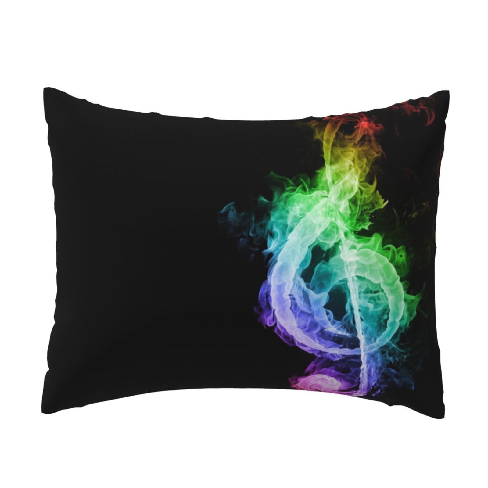 WSHFFILO Colorful Music Notes printed Pillow Case 20x26in Decorative pillowcase Throw Pillow Cover