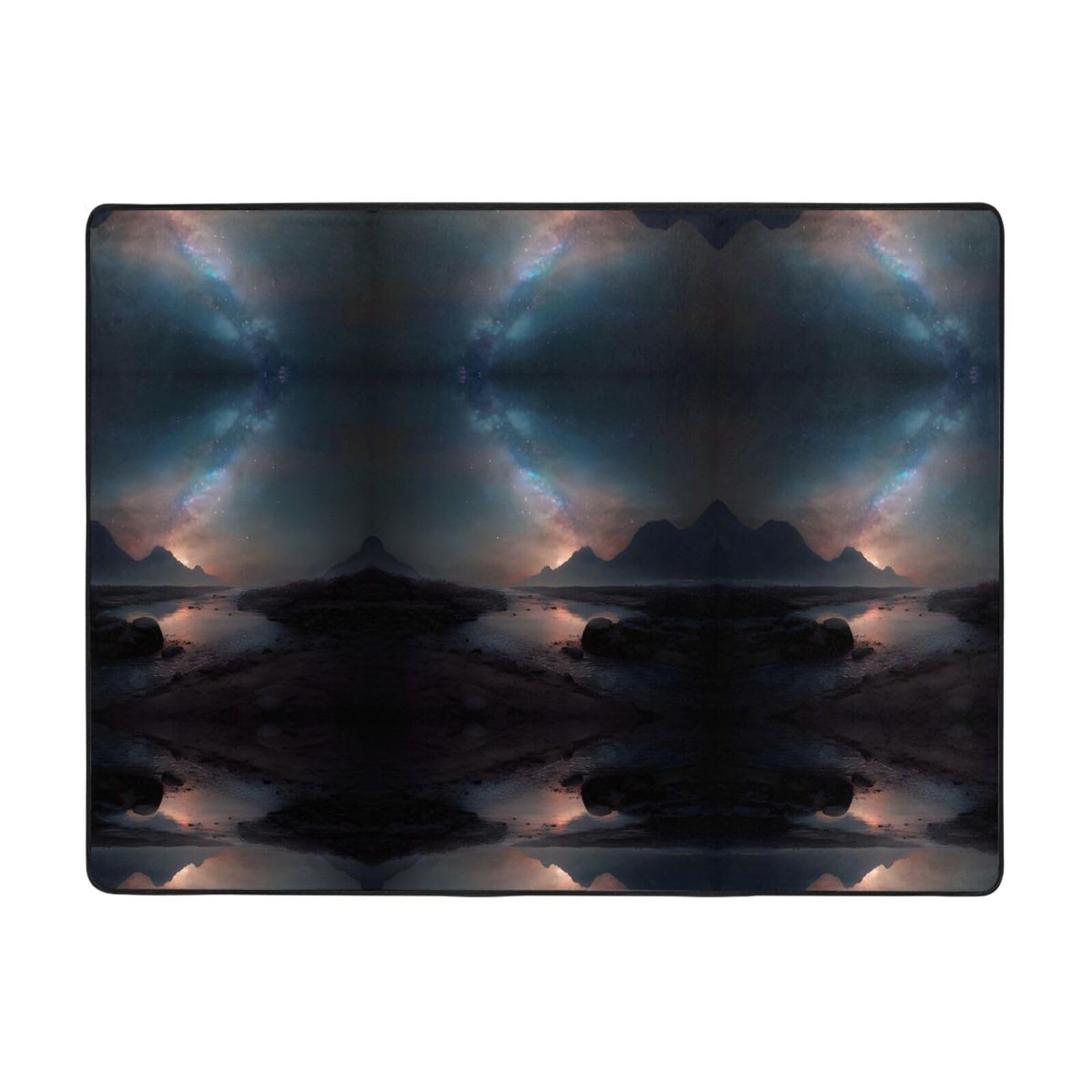 Tapis de sol en flanelle Milky Way ultra absorbant et résistant pour l'entrée
