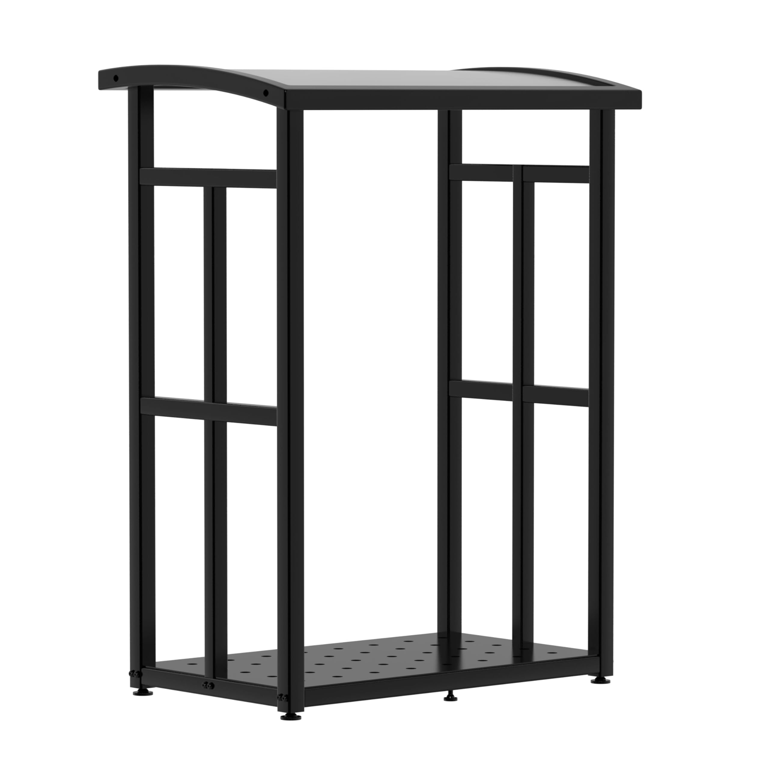 Kaminholzregal Metall klein 91×56×117cm | verzinkte Stapelhilfe für Brennholz, platzsparend, Stellfüße, Design, Terrasse, Garten, Balkon