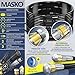 MASKO® Rohrreinigungsschlauch Set Abflussreiniger 15m, 200 bar inkl. Isolierband, Tasche 3 Adapter 2 Düsen, kompatibel mit Kärcher k2-k7 LAVOR Hochdruckreiniger universal Rohrreinigungsset+ Handschuhe